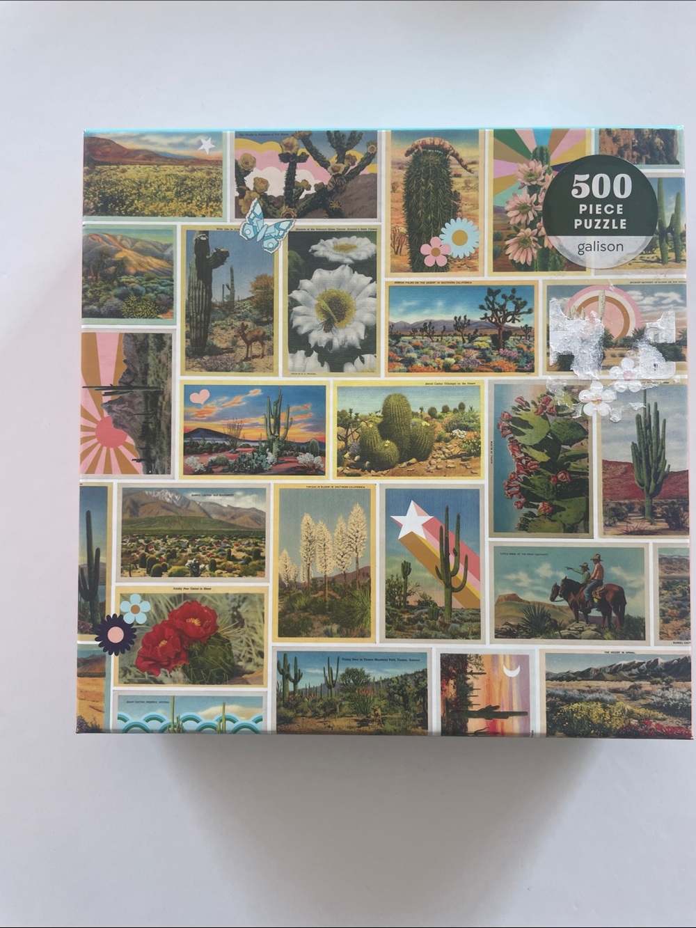 Galison 500-Piece Desert Postcards Jigsaw Puzzle - Multicolor
